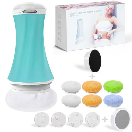 Taefoqun cellulite massager on belly area for at-home contouring and toning