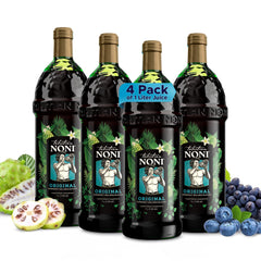 Tahitian Noni juice bottle 1L shows pure noni blend for daily vitality.