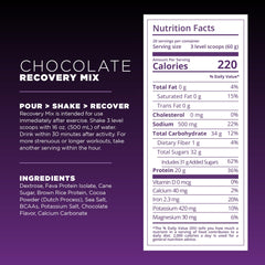 Tailwind Nutrition Recovery Mix vegan non-GMO badge on package
