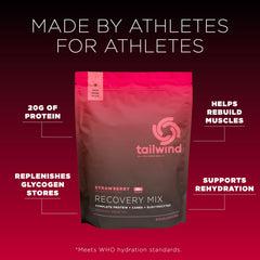 Tailwind Recovery Mix scoop in water for easy mixing after training
