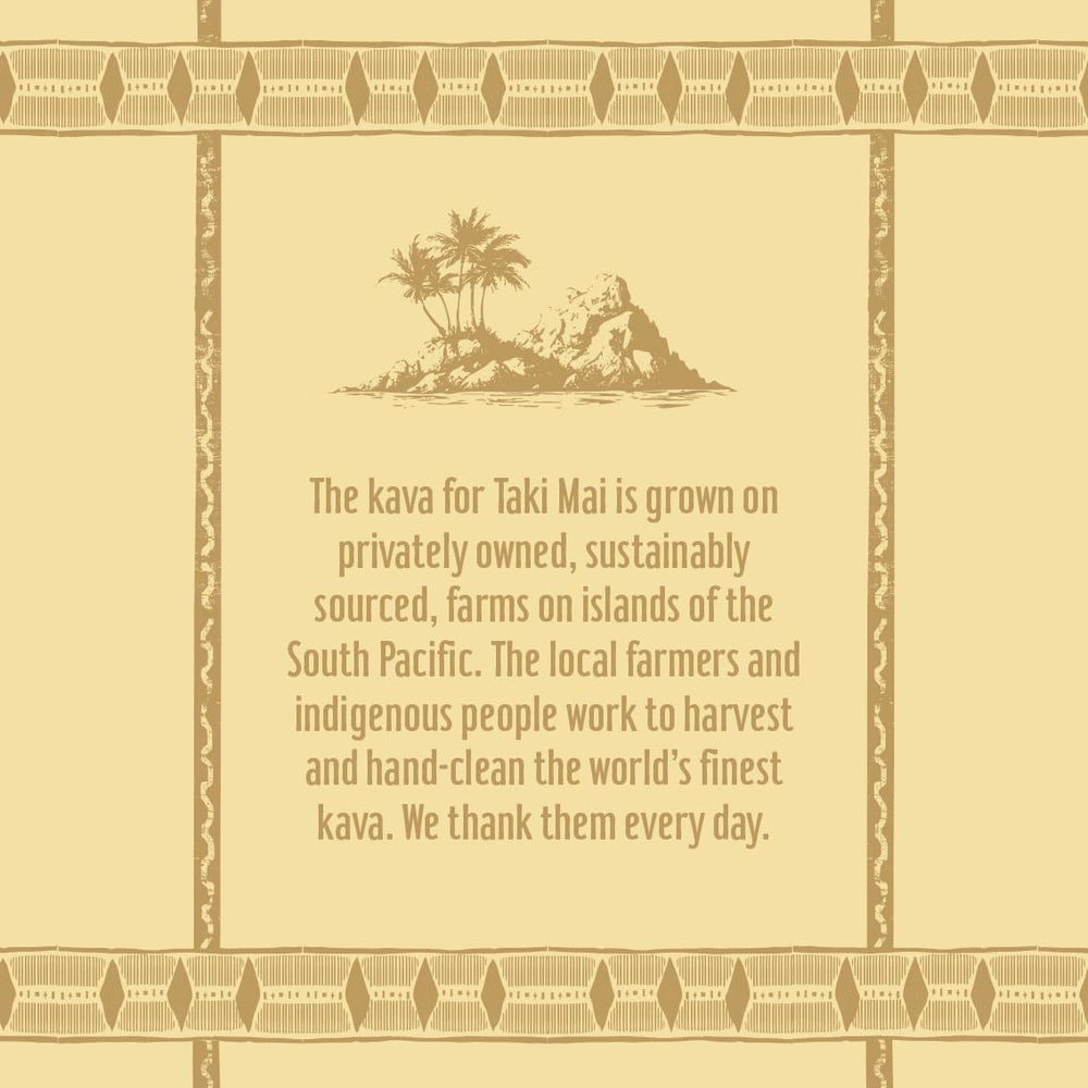 Taki Mai Noble Kava Shot bottle close-up, lab-tested noble kava extract.