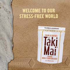 Cup of Taki Mai Noble Kava prepared for a relaxing evening ritual.