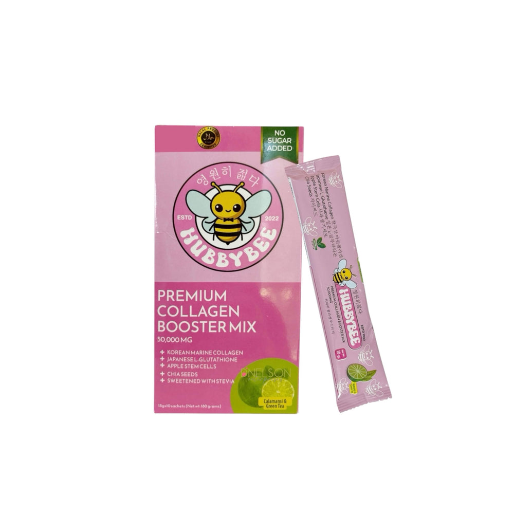 Tala Glow Hubby Bee premium collagen sachet in glass for daily beauty support