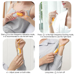 TALENTBABY device with adjustable intensity enables personalized relaxation sessions anywhere.