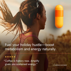 Tally Health Amplify label close-up showing Glycine content and vegan formula