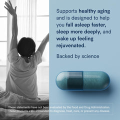 Tally Health Restore bottle closeup highlights vegan non-GMO formula for restful nights