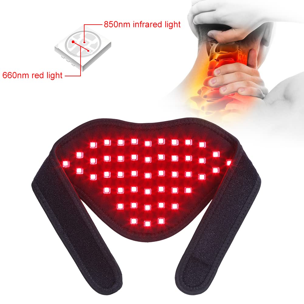 Talsafe neck wrap 850nm infrared LED close-up for muscle relaxation.
