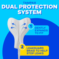 Tampax Pearl unscented tampon for fragrance-free protection.