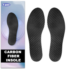 Tang Small Fish carbon fiber insole pair provides enhanced foot support for sports.