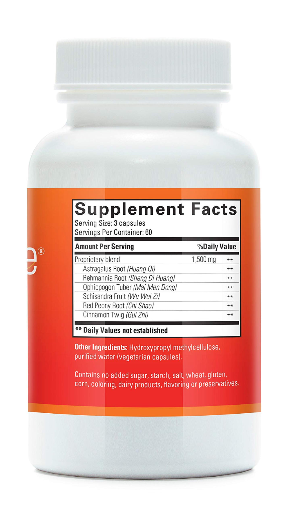 Tango CardioPhase ingredient list close-up highlighting herbal blend.