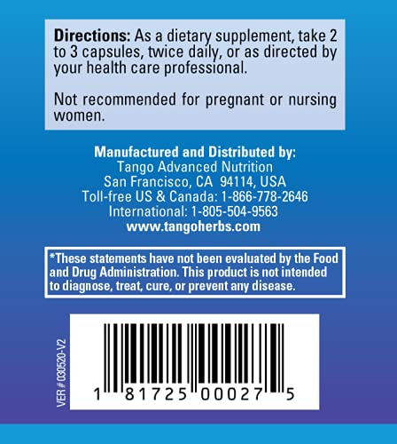 Tango ProstaPhase capsules pour; easy daily dose for prostate wellbeing.