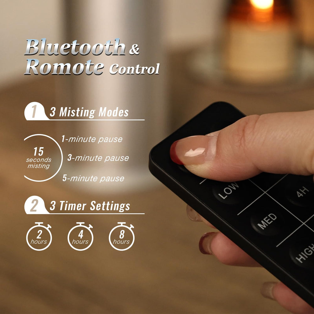 TANOXI compact diffuser dimensions displayed for easy placement.