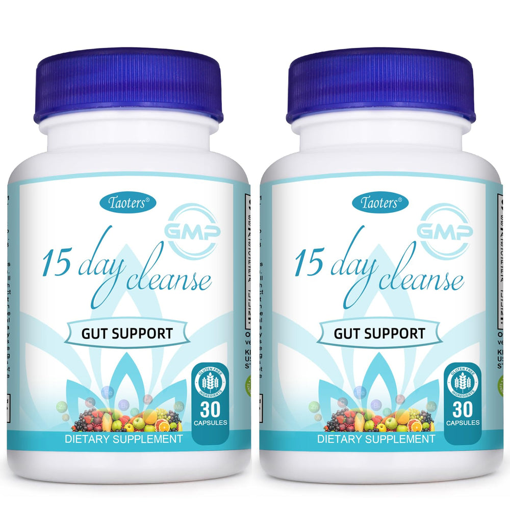 TAOTERS 15-day cleanse pack bottle: easy detox routine for daily use