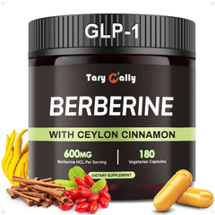 Tary Nally Liposomal GLP-1 supplement bottle closeup for easy daily use.