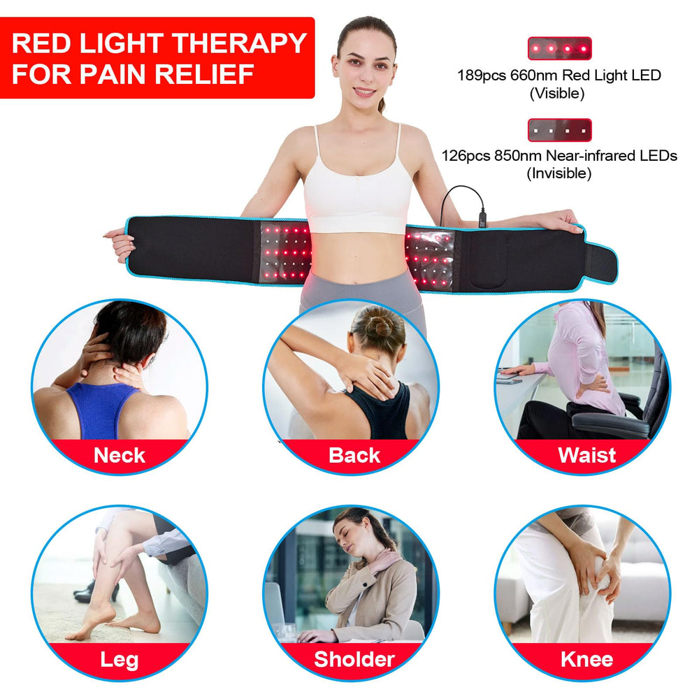 Tashi Red Light Therapy Belt portable setup for travel or home.
