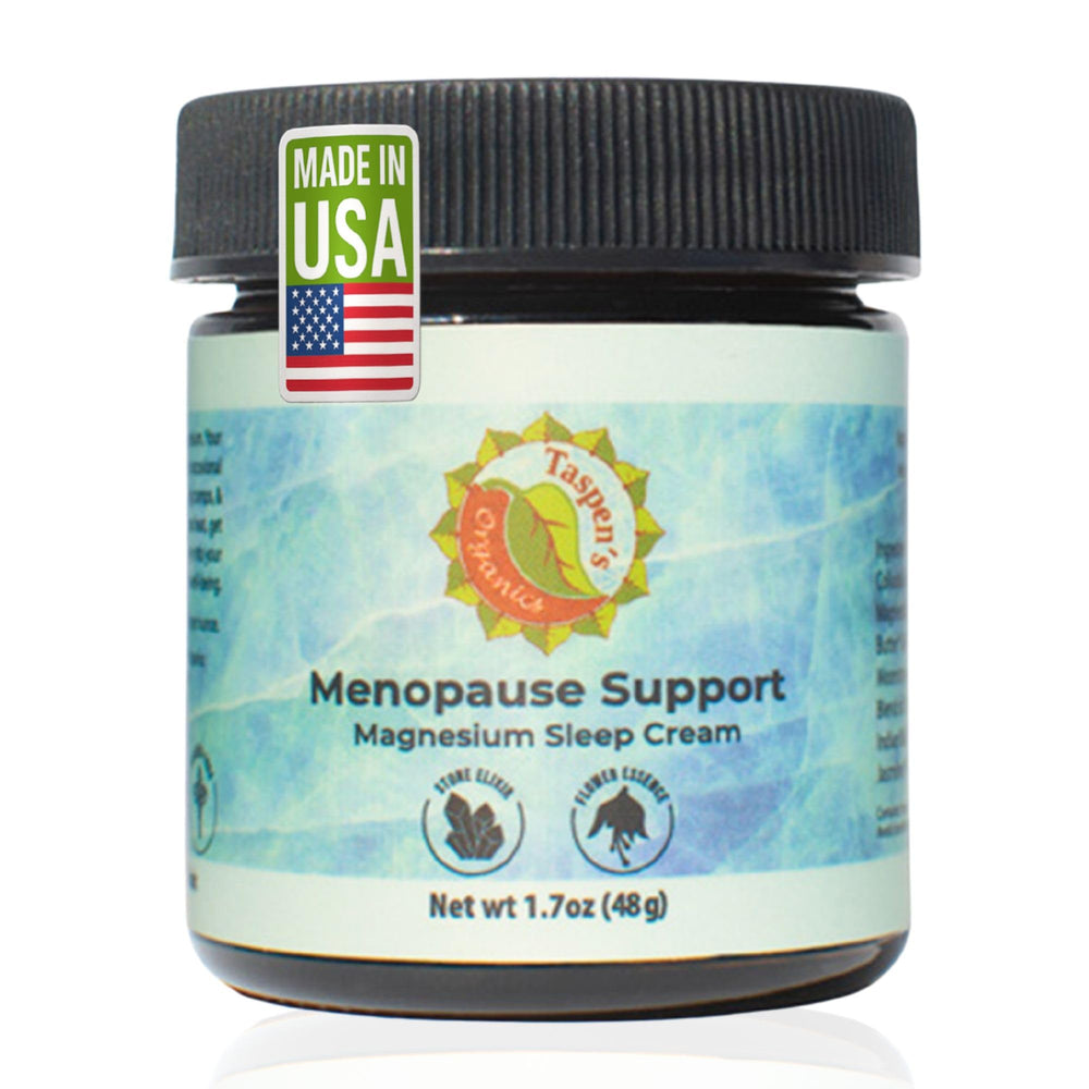 Taspen's Organics Menopause Sleep Cream cooling relief for hot flashes and restful sleep