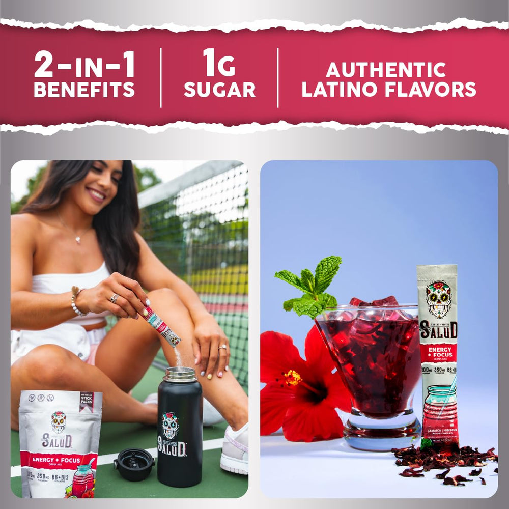 Taste Salud Jamaica Agua Fresca mix in a jar shows refreshing flavor