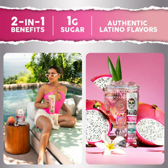 Taste Salud agua fresca mixer transforming plain water into a tasty low sugar drink