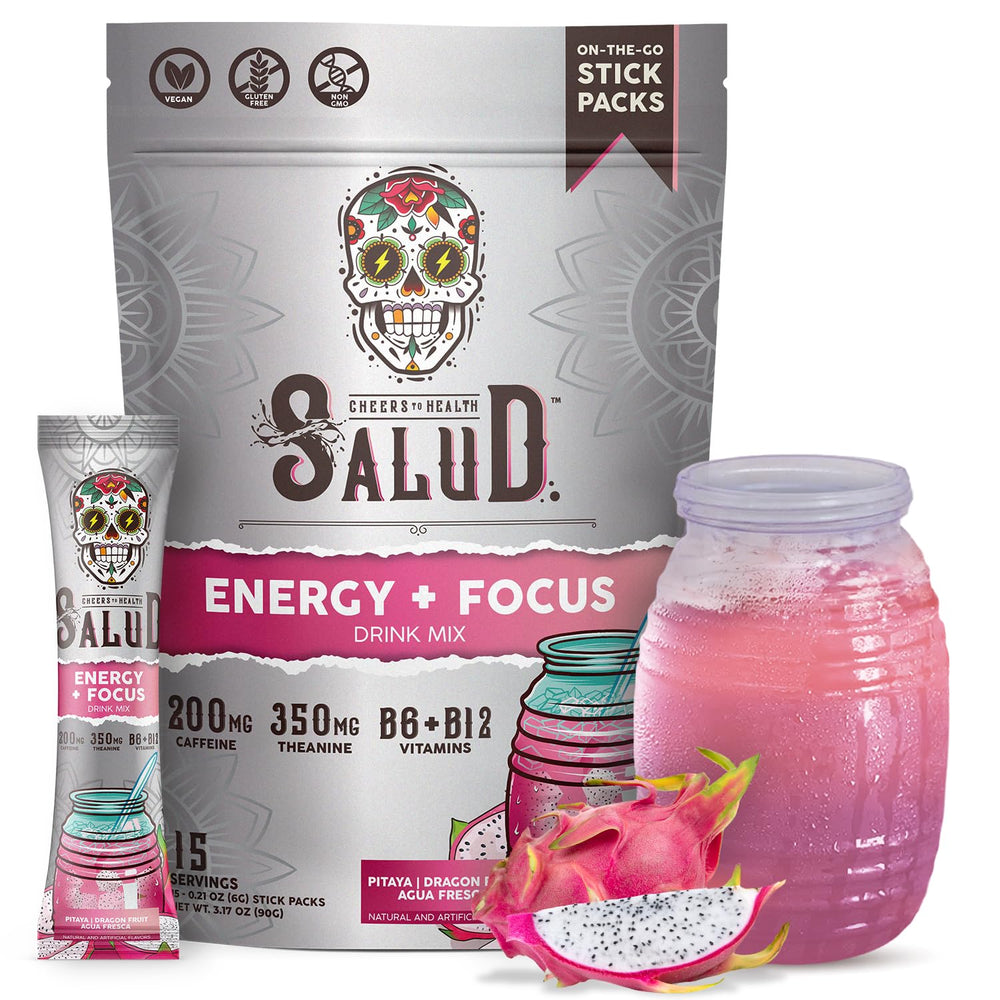 Taste Salud dragon fruit powder pack ready to mix for a refreshing energy boost