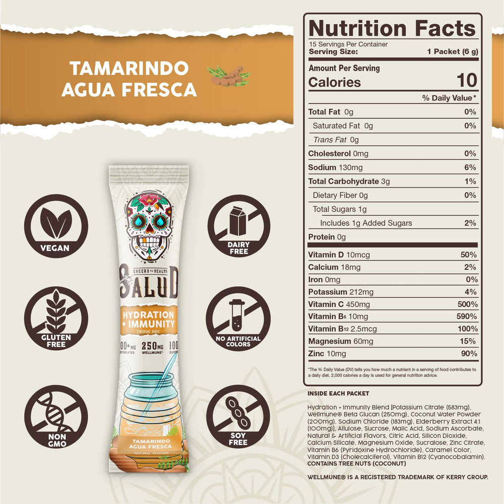 Taste Salud on-the-go stick packs for convenient hydration during workouts.