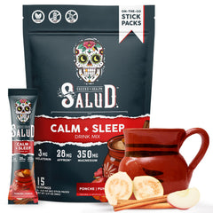 Taste Salud ponche-flavored drink stick ready to mix for a comforting evening ritual