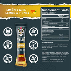 Taste Salud 2-in-1 Sleep Aid lemon honey glass mix ready for a restful evening
