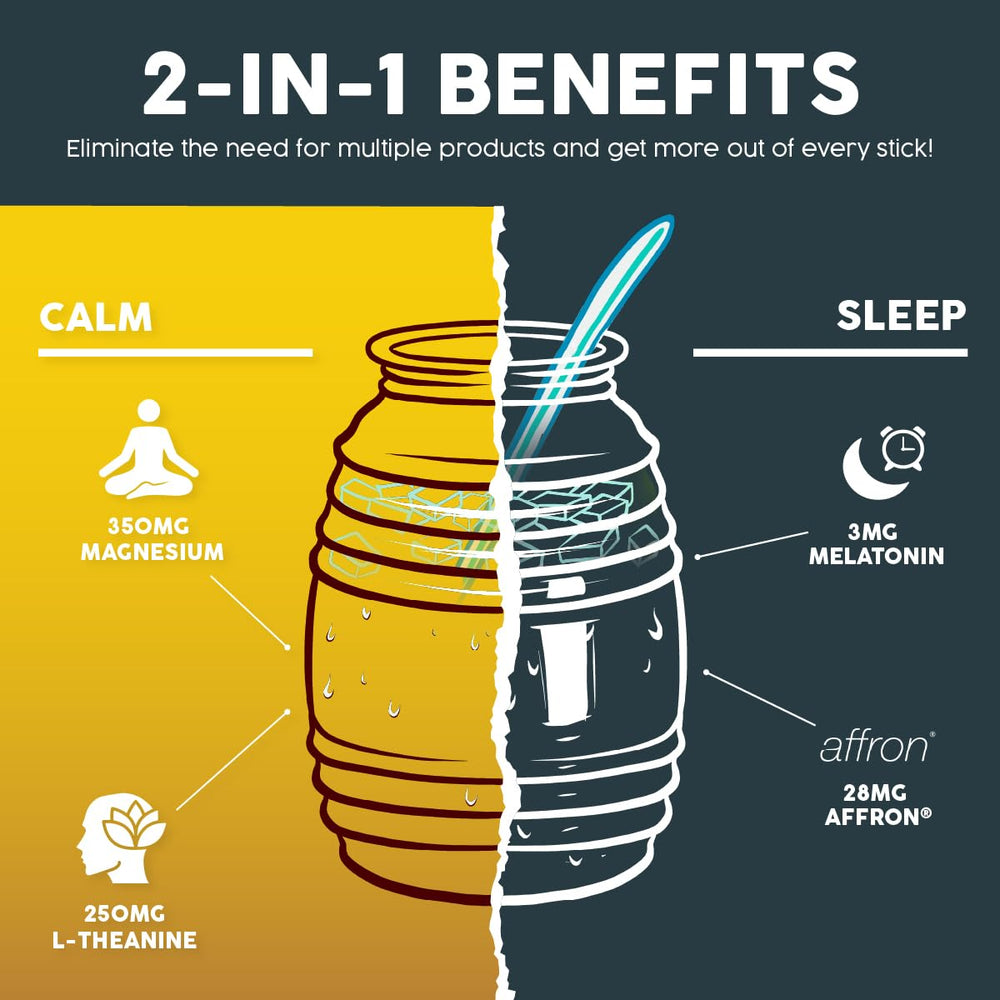 Taste Salud 2-in-1 ingredients close-up with melatonin saffron and magnesium