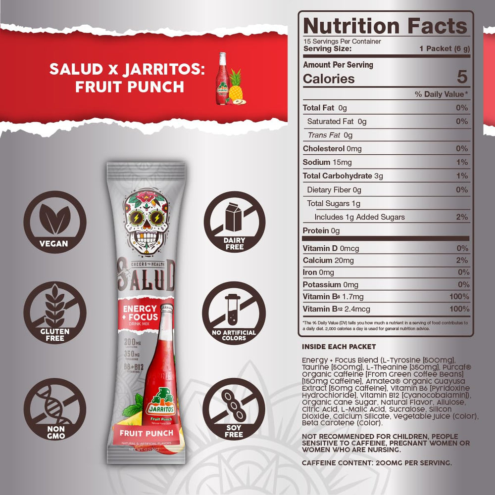 Taste Salud Jarritos 2-in-1 mix shown in a morning routine setup