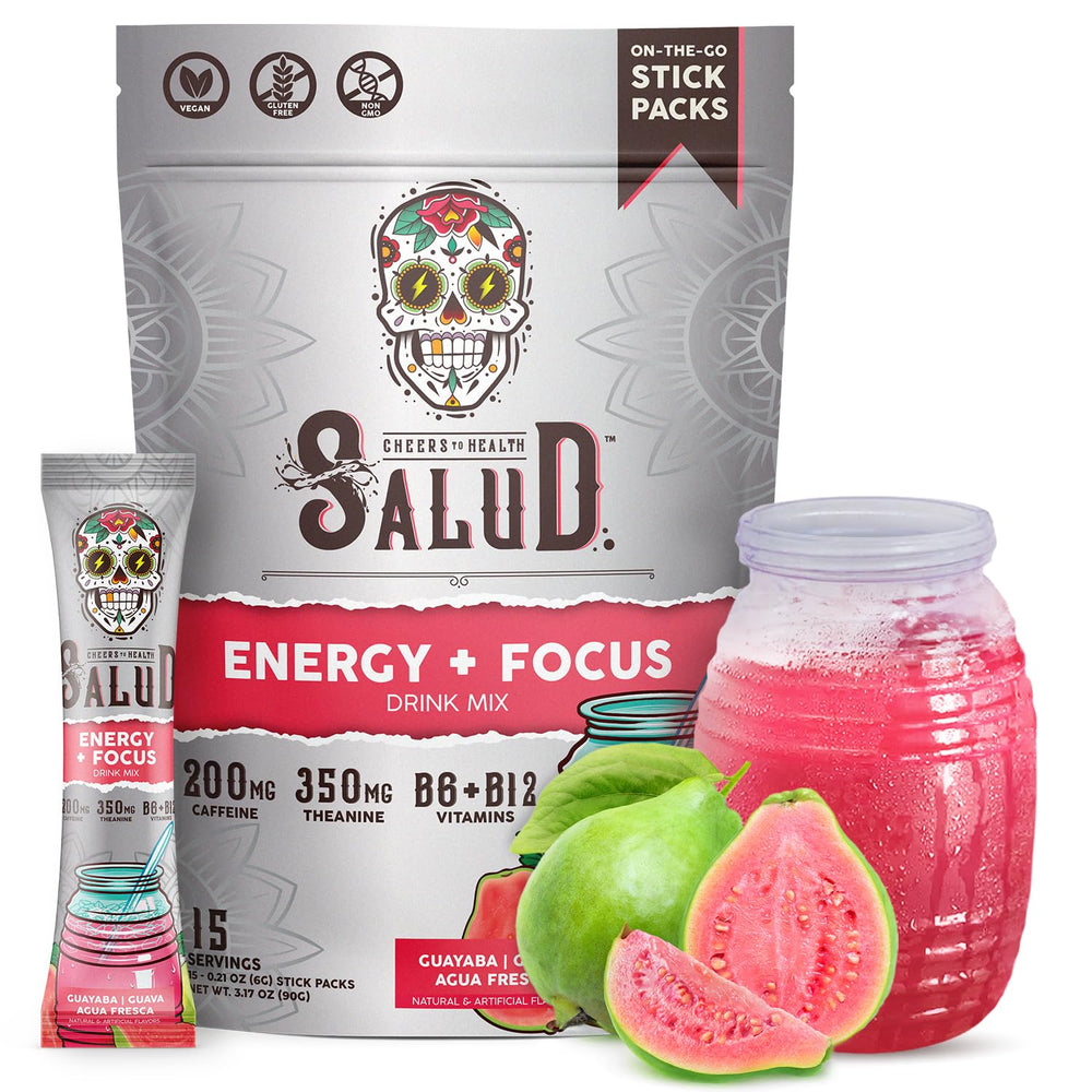 Taste Salud two-in-one energy stick pack for on-the-go clean energy and focus