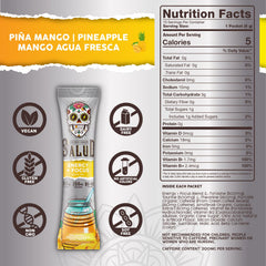 Taste Salud water mix poured into a glass for Agua Fresca-inspired flavor