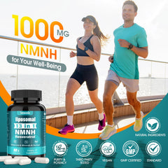 Tatavonix NMNH bottle with Resveratrol icon hints at antioxidant support.