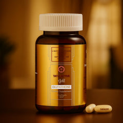 Tatiomax New Gold ingredients visual featuring collagen and stem cell