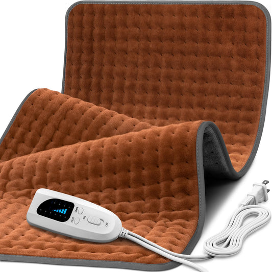 TATOWN XXXL heating pad front view on bed for full-body warmth