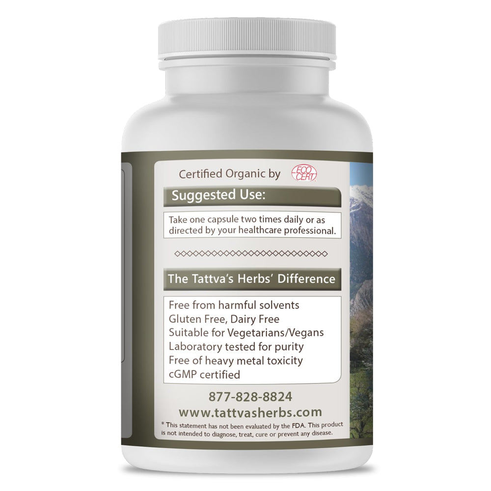 Tattva's Herbs Boswellia Serrata uses supercritical CO2 extraction for full-spectrum extract.