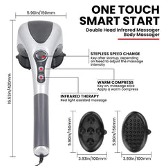 Taurus Dallas massager with ergonomic handle enables secure, one-handed operation