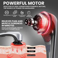 Taurus Dallas massager heat function delivers soothing warmth during massage sessions