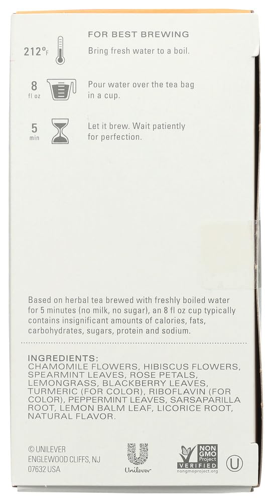 Two-box packaging of TAZO Calm Chamomile, a caffeine-free option.
