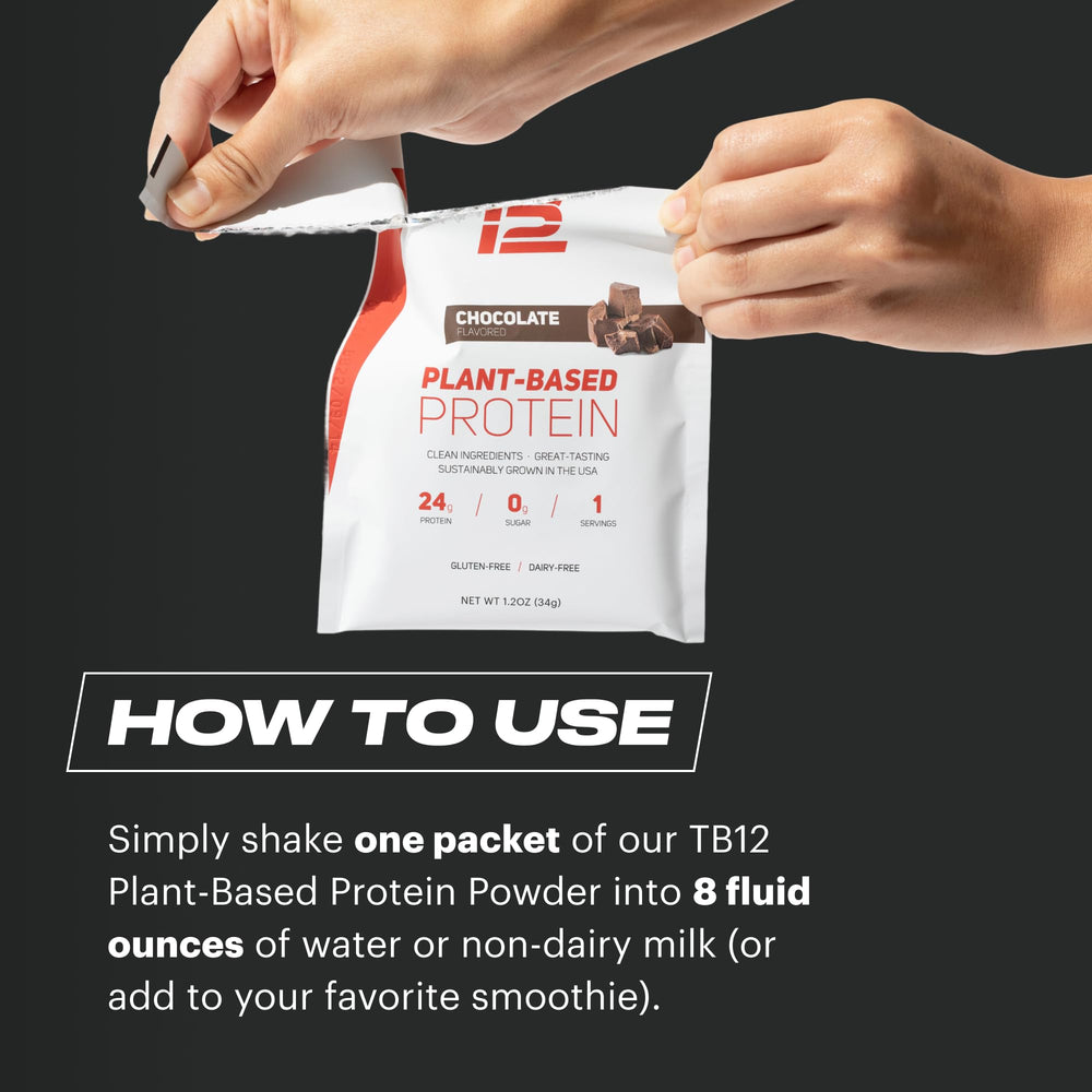 TB12 nutrition facts close-up shows low net carbs and no sugar.