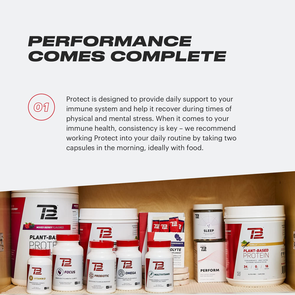 TB12 Protect includes larch tree extract and elderberry