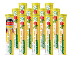 T&D German Apple Cure bottle with apple-flavor tablets; sugar-free and vegan.