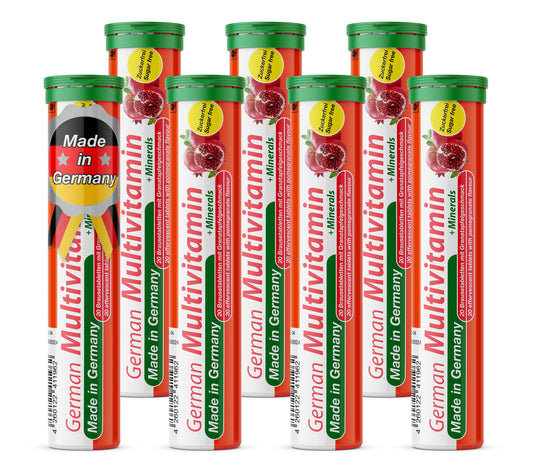 T&D German Multivitamin Minerals Drink bottle with pomegranate flavor for daily energy.
