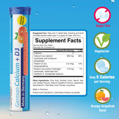 T&D 140 servings package showing multiple tubes for long-term calcium and vitamin D supply.