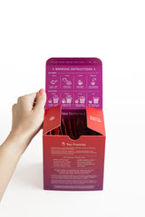 Tea Botanics Hot Flash Tea cup steep captures soothing aroma and warmth.