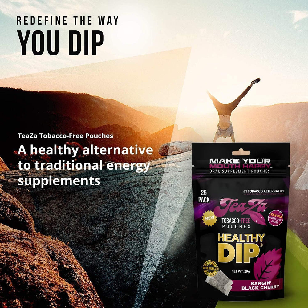 TeaZa Bangin' Black Cherry flavor aroma lifts mood during breaks.