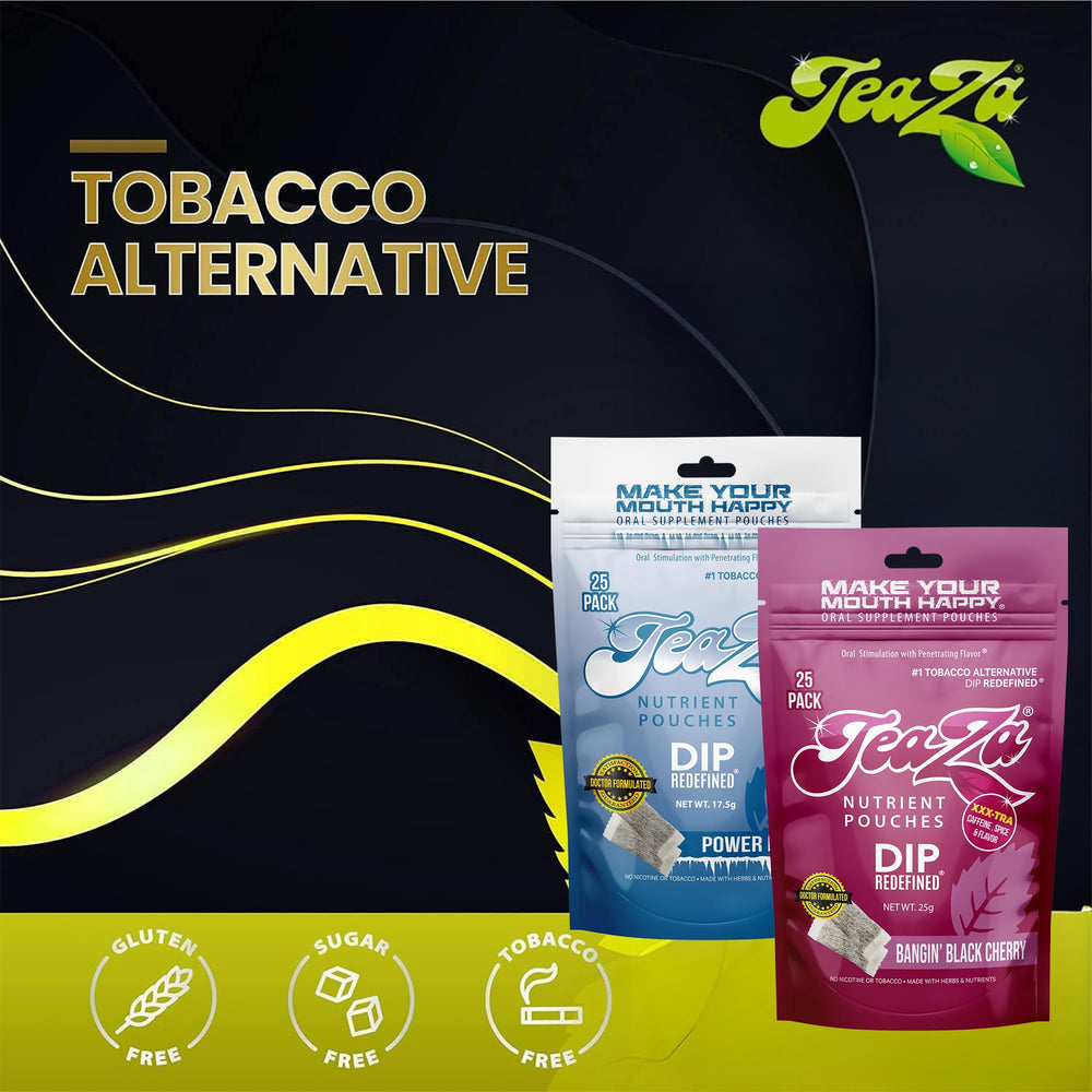 TeaZa discreet-use packaging in pocket, smokeless and mess-free on the go.