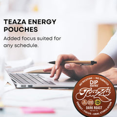TeaZa easy-open packaging enables quick, clean access on the go