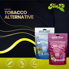 Outdoor scene featuring TeaZa pouch for on-the-go energy.