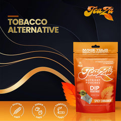 TeaZa no-nicotine option with natural caffeine boost.