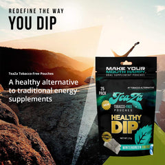 Peppermint leaf visuals convey fresh breath and cooling flavor.