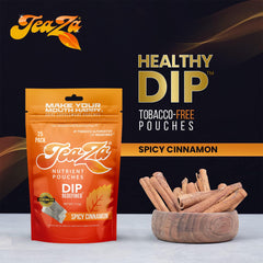 TeaZa tobacco-free dip alternative in outdoor setting